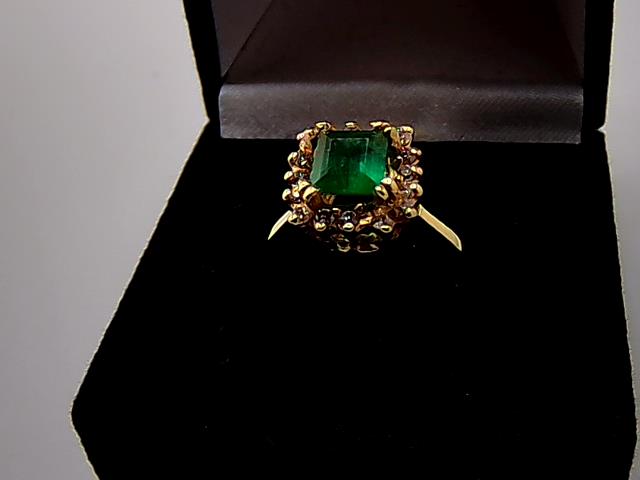 BAGUE EN OR 14KT AVEC DIAMANTS