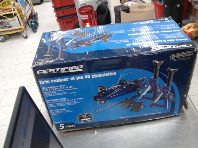 Trolley jack and axle stand combo kit