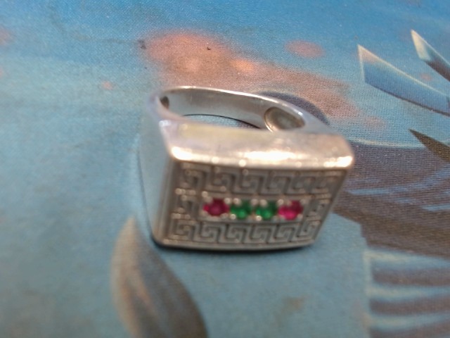 Bague silver 925 4 pierres