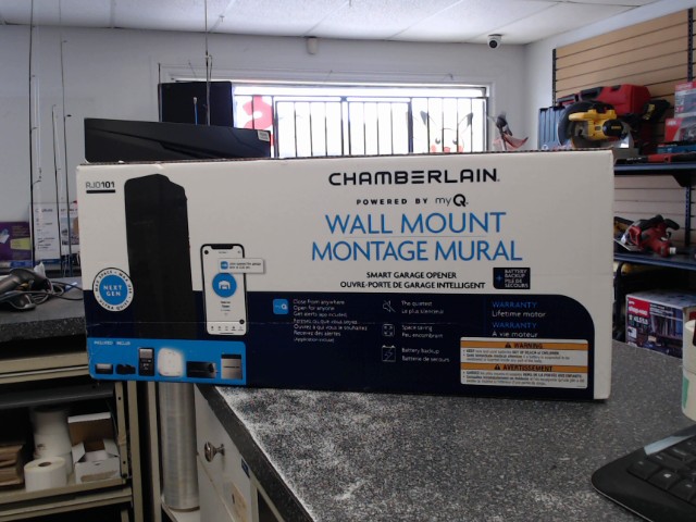 Wall mount garage door opener