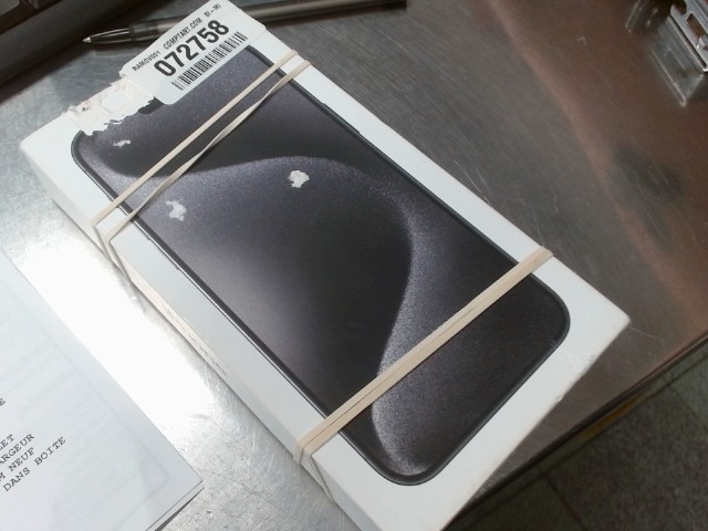Iphone 15 pro max noire avec boite