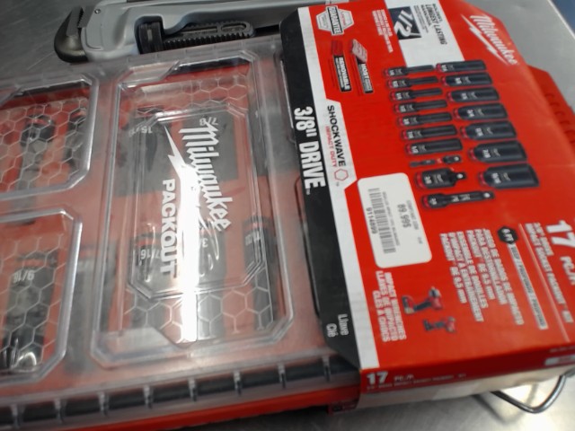 Douilles impact 17pc milwaukee