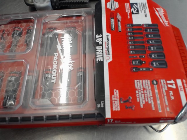 Douilles impact 17pc milwaukee