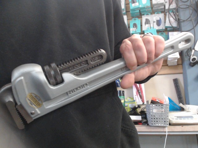 Pipe wrench alu 18in