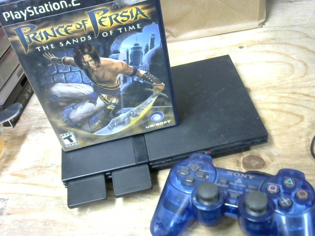 Ps2 +manette+1jeu+deux carte memoire