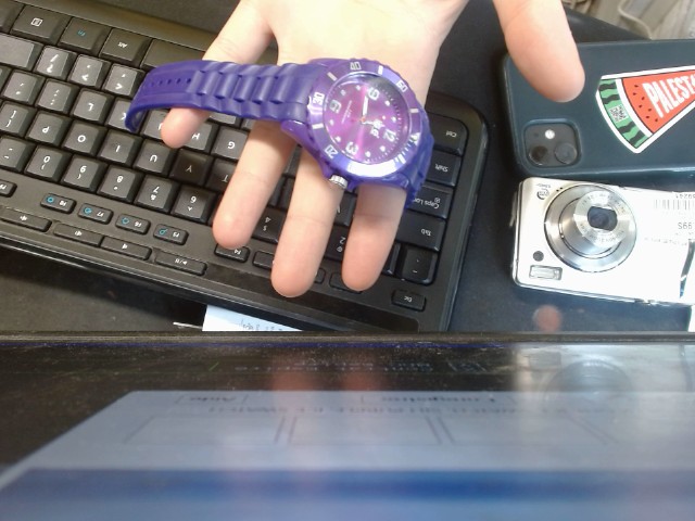 Purple sillicone ice swatch