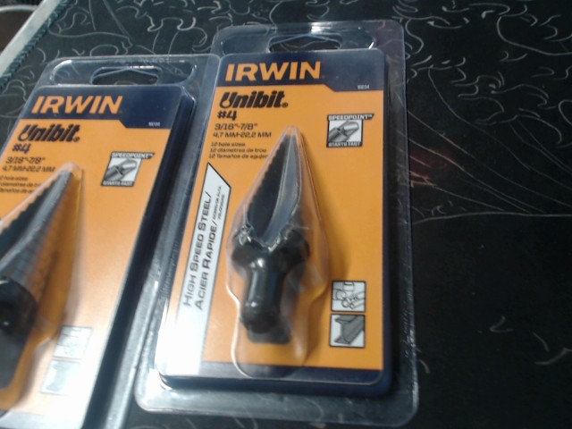 Irwin unibit no.4 3/16-7/8in 12 holesize
