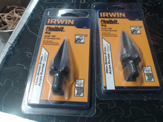 Irwin unibit no.4 3/16-7/8in 12 holesize
