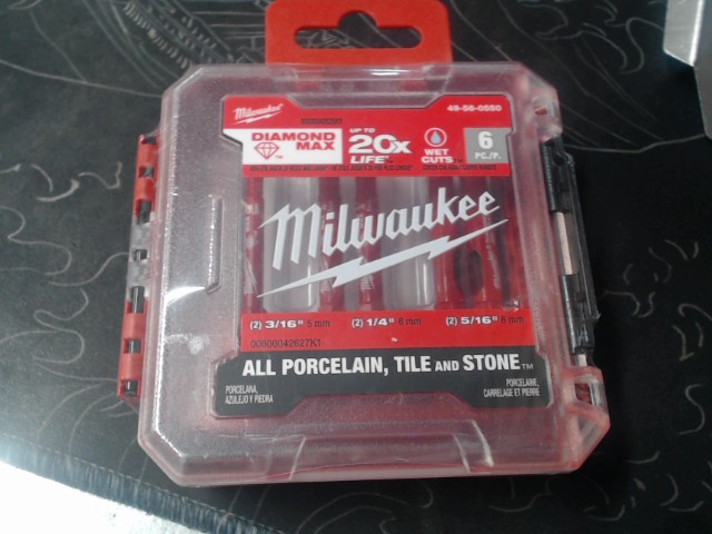 Milwaukee diamond max 6x 3/16-1/4-5/16in