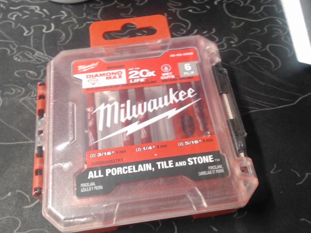 Milwaukee diamond max 6x 3/16-1/4-5/16in