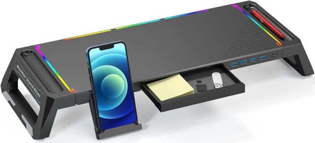 Rgb monitor stand riser