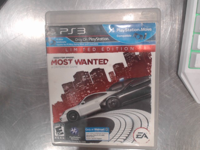 Need for speed most wanted limited ed