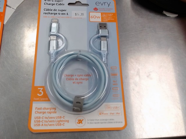60w usb charger 4 in 1