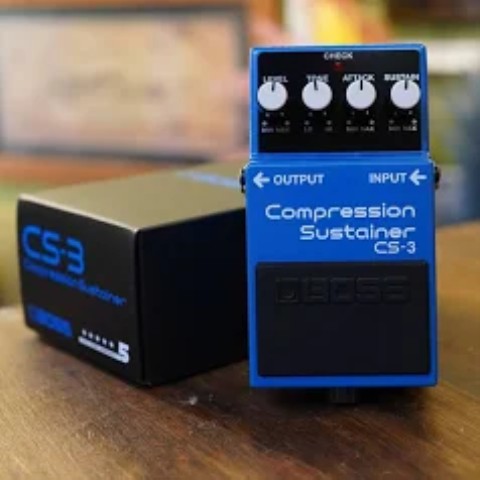 Compression sustainer pedal
