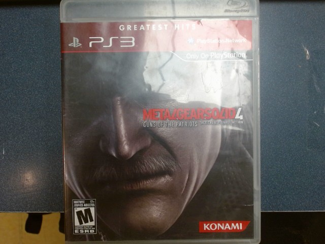 Metal gear solid 4 ps3