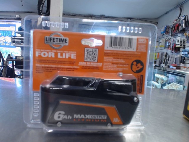 Batterie ridgid 6ah neuf