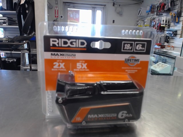 Batterie ridgid 6ah neuf
