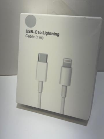 FIL USB A LIGHTNING BLANC 3 PIEDS