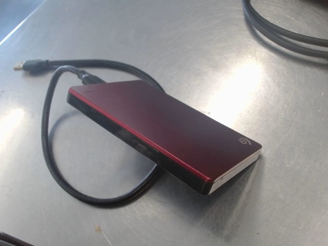 Hdd portable usb noir et rouge 1tb
