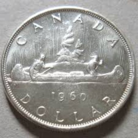 Dollar canadien 1960 en argent