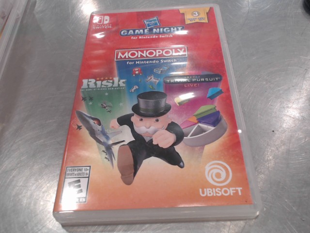 Monopoly , risk ,trivial pursuit