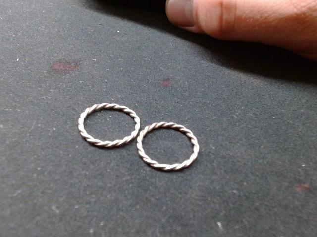 2 petit bague 925 1.73g