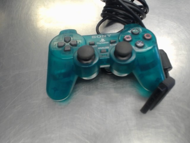 Manette ps2 a fils verte