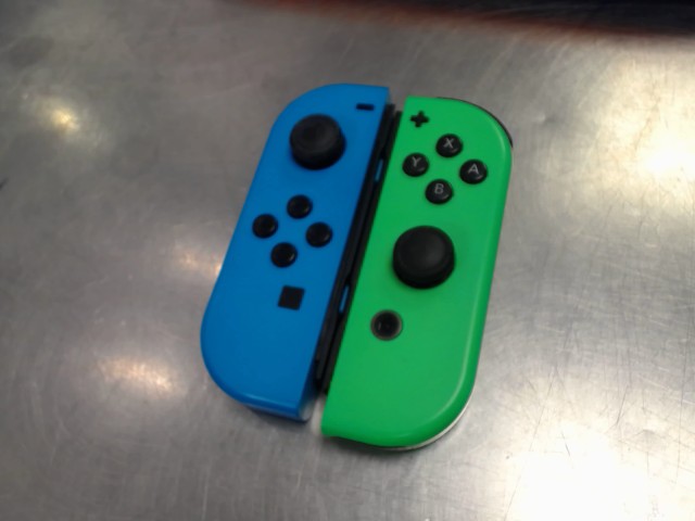 Paire de joycon bleu et vert