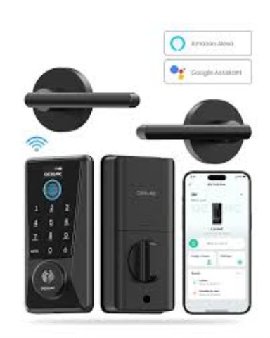 Smart deadbolt black