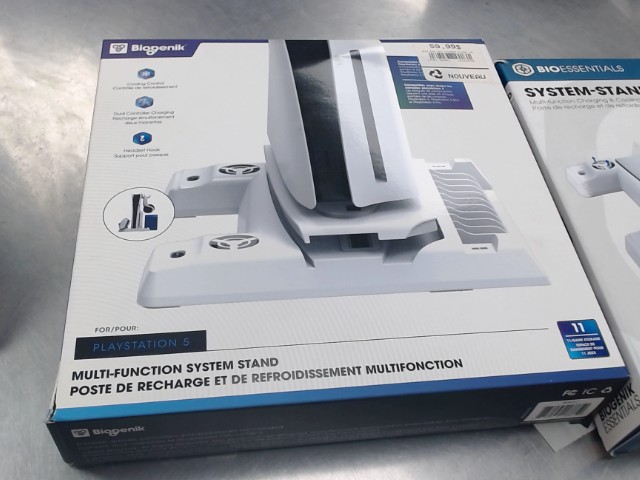 Multi function system stand cooler ps5