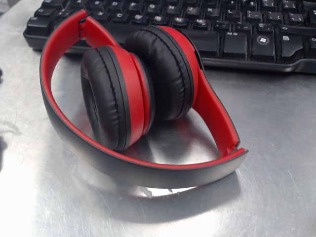 Ecouteur bluethooth rouge noir