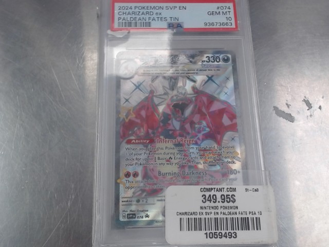 Charizard ex svp en paldean fate psa 10