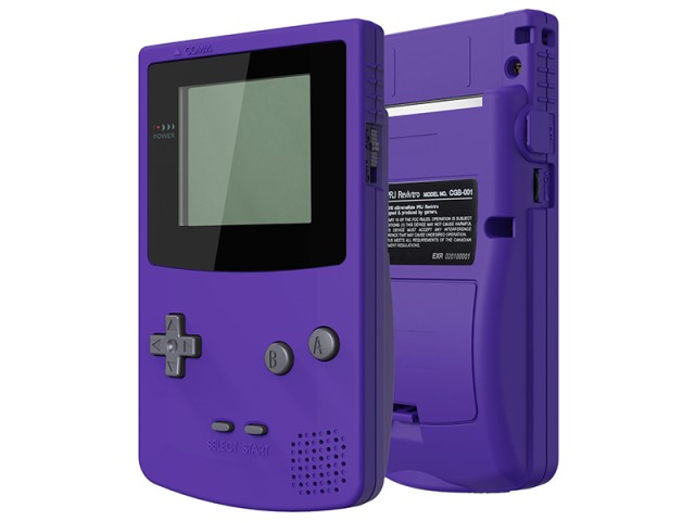 Gameboy color mauve sans cover pour pile