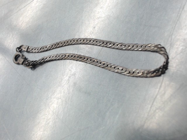 Bracelet en argent mailles continues