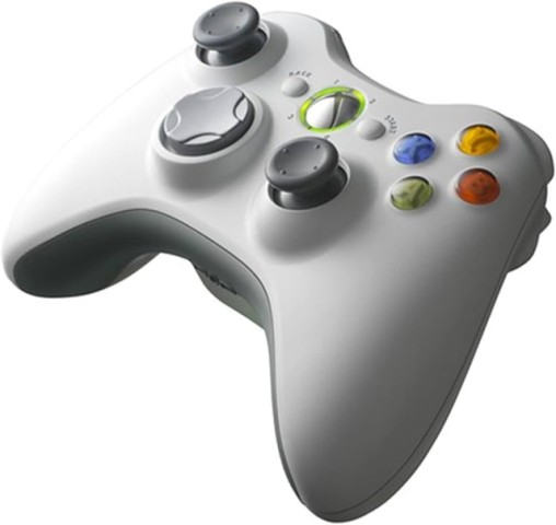 Xbox 360 wireless white controller