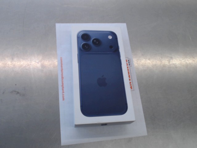 Iphone 17 pro bleu 256gb pw :6749