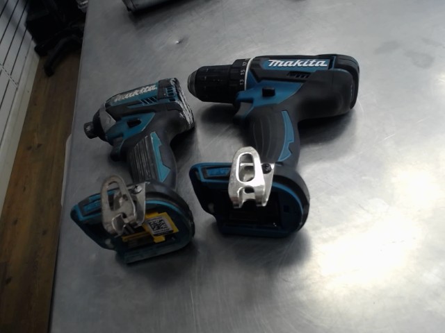 Kit drill,impact sans batterie ni charge