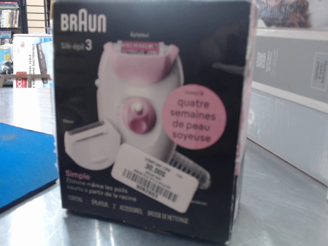 Braun silk epil 3 epilator