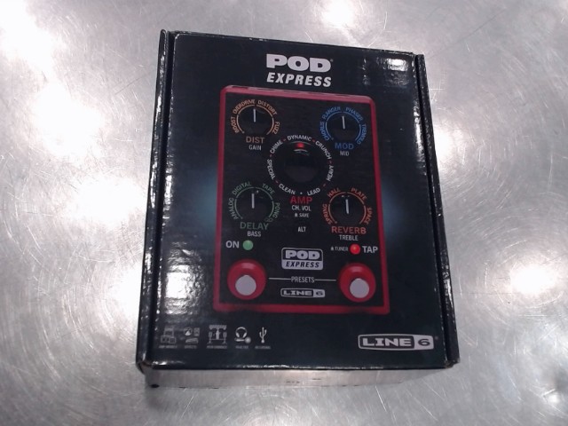 Pod express pedale d'effet guitare/boite