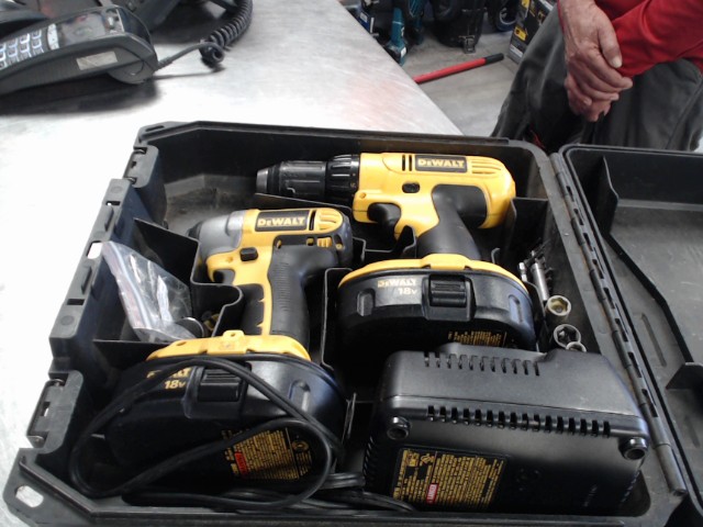 18v impact + driver + 2 batt + ch