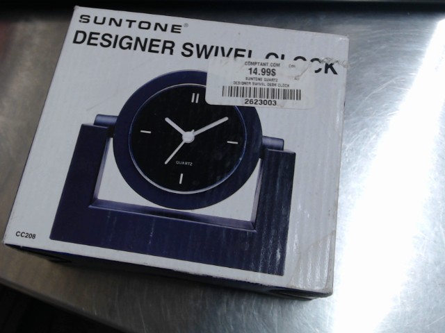 Designer swivel desk clock