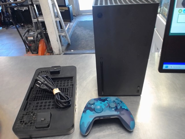 Console xbox series x +man+fils