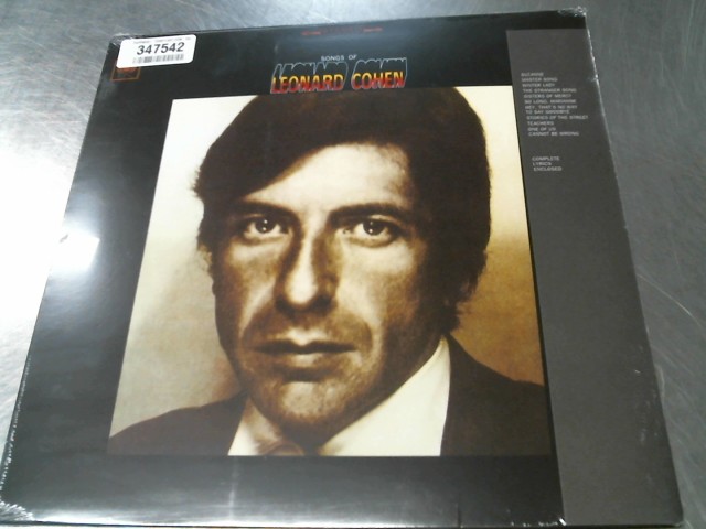 Vinyl songs of leonard cohen neuf