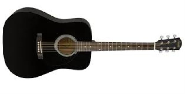 Fender noire squier sa-150 4 corde