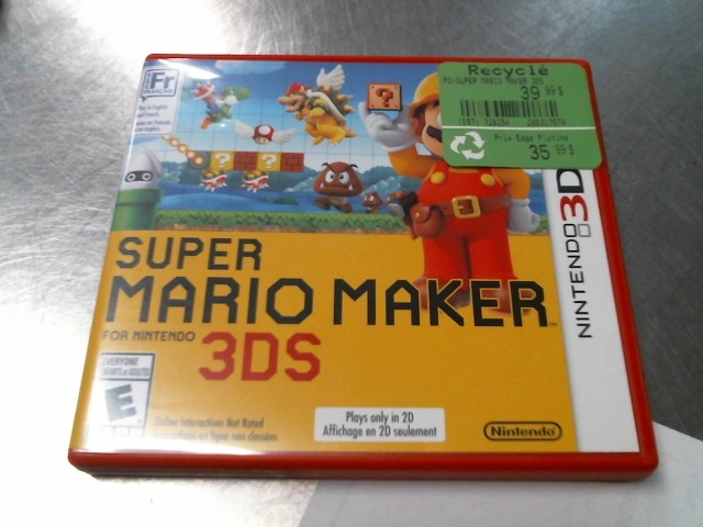 Super mario maker pour 3ds
