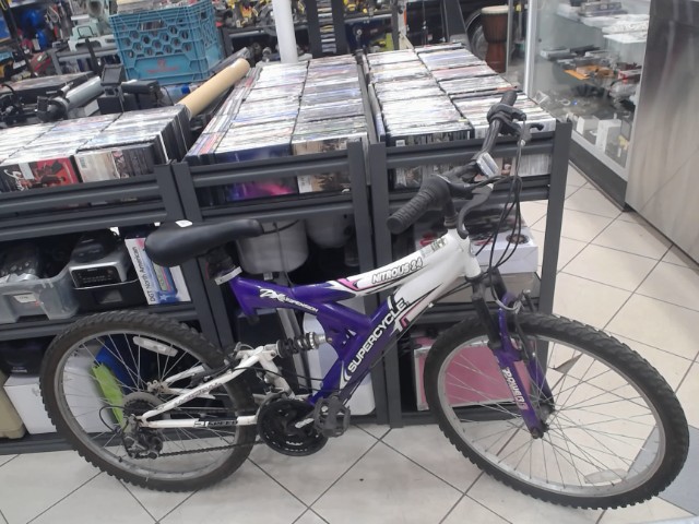 Velo fille de montagne mauve et blanc