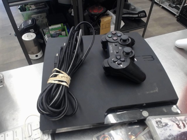 Sony console ps3 slim noir avec manette