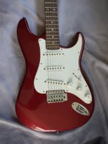 Guitare electrique rouge slammer