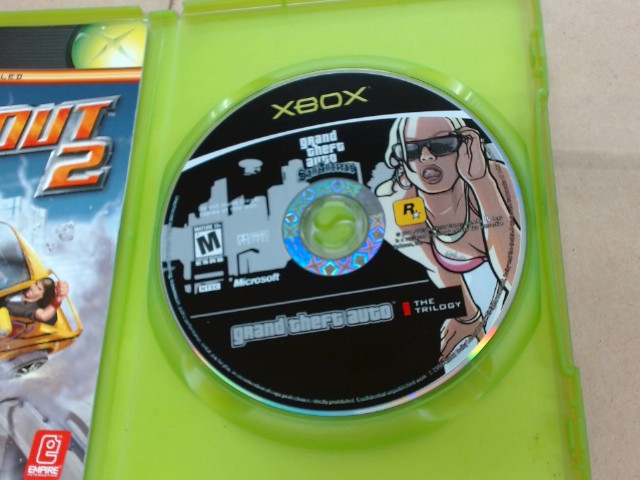 Grand theft auto xbox mauvais case
