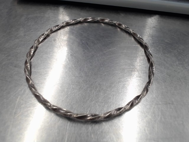 Bracelet argent tordu